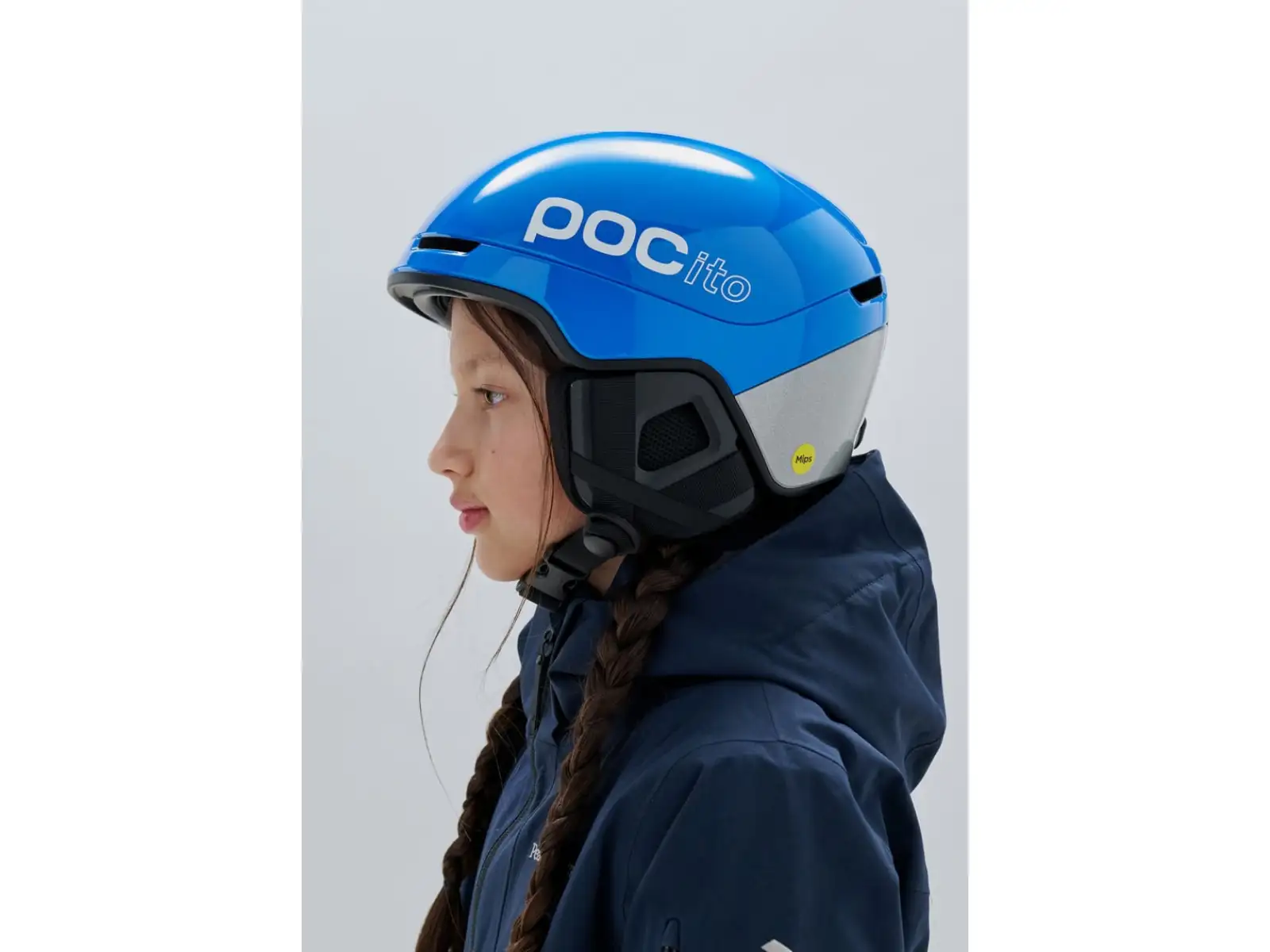 POC POCito Obex dětská lyžařská přilba Fluorescent Blue