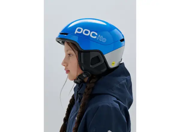 POC POCito Obex dětská lyžařská přilba Fluorescent Blue