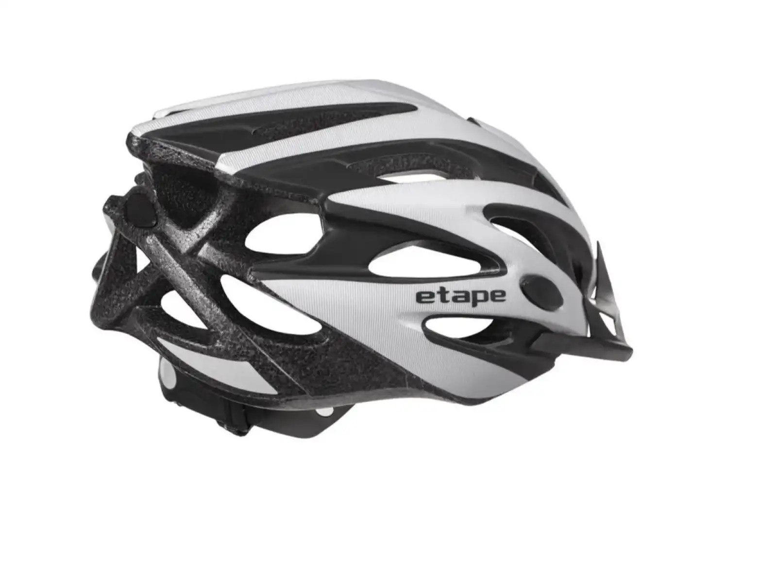 Etape Biker cyklistická přilba stříbrná/černá mat