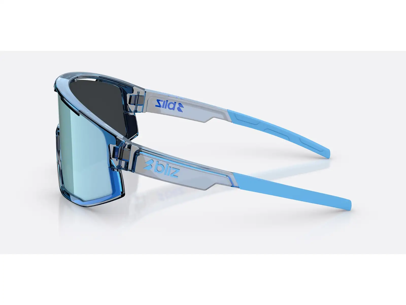 Bliz Fusion sluneční brýle Transparent Blue/Smoke Ice Blue Multi