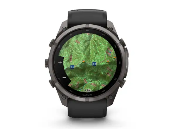 Garmin Fénix 9 Pro inReach 51 mm chytré hodinky Carbon gray DLC Titanium Black/Pebble gray