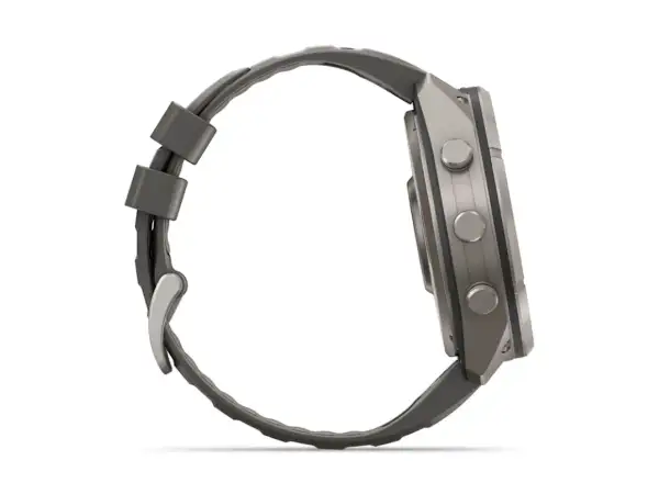 Garmin Fénix 9 Pro inReach Solar 51 mm chytré hodinky Titanium Pebble Gray/Silver Gray