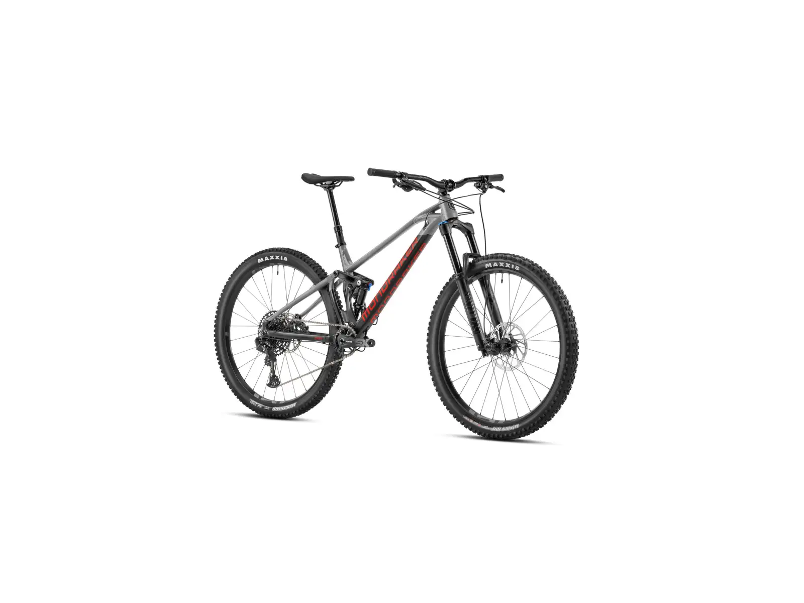 Mondraker Foxy celoodpružené kolo black/nimbus grey/flame red