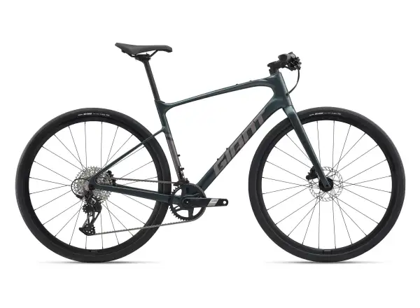 Giant FastRoad AR Advanced 1 silniční kolo Asphalt Green