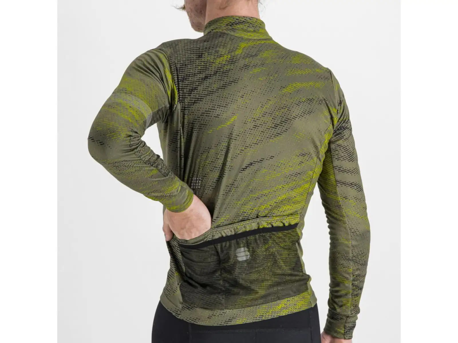 Sportful Cliff Supergiara pánský dres dlouhý rukáv beetle guacamole black
