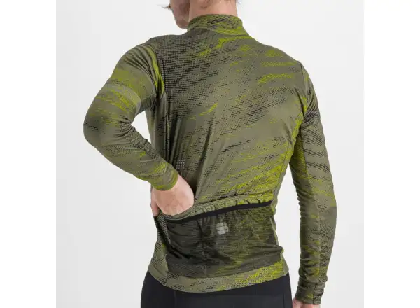 Sportful Cliff Supergiara pánský dres dlouhý rukáv beetle guacamole black