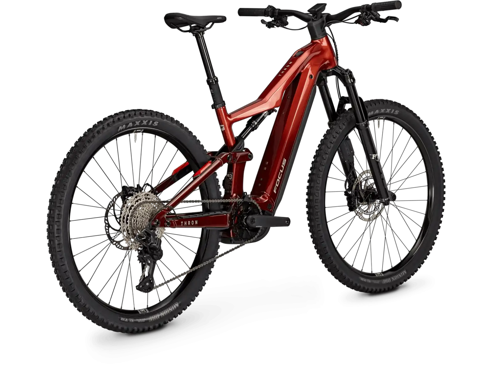 Focus THRON 9 720Wh celoodpružené elektrokolo Maroonred / Darkmaroon