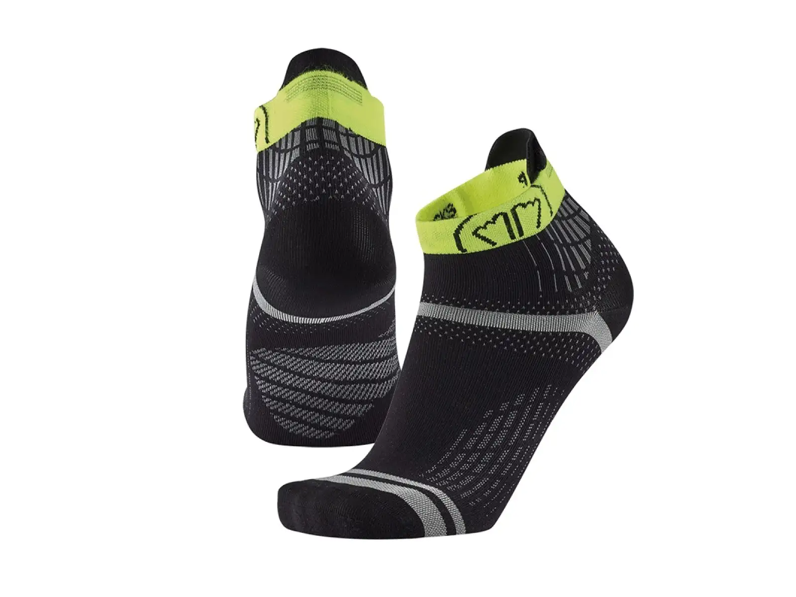 Sidas Run Feel ponožky Black/Yellow