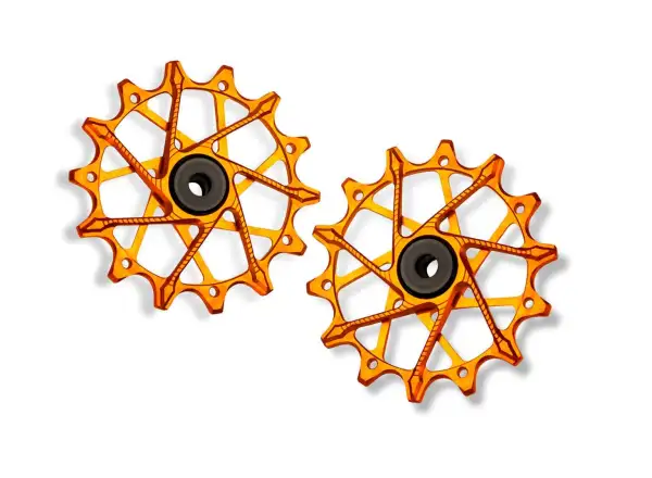 Garbaruk kladky přehazovačky pro Shimano 12 spd.  14 +14T Orange