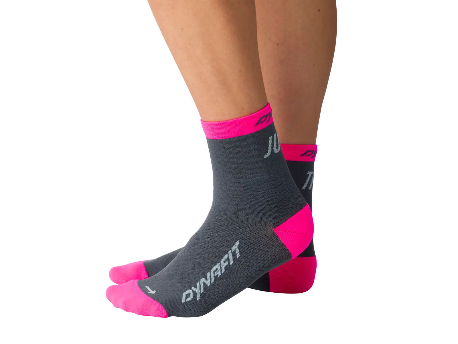 Dynafit Trail Mid běžecké ponožky Cinder/Pink Glo