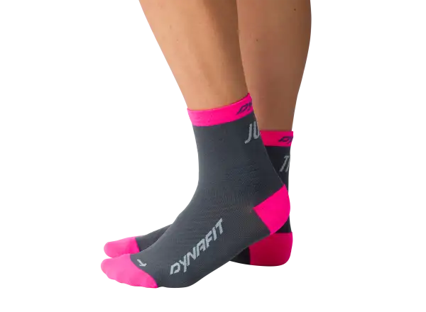 Dynafit Trail Mid běžecké ponožky Cinder/Pink Glo