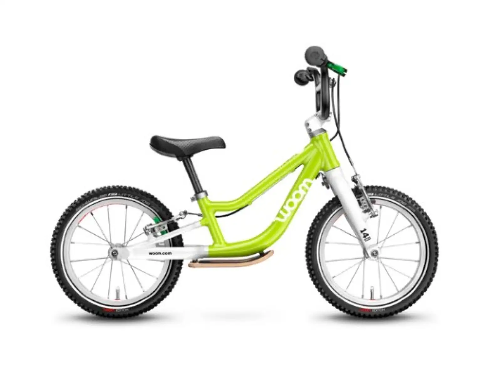 Woom 1 Plus Lizard Lime 14 dětské odrážedlo