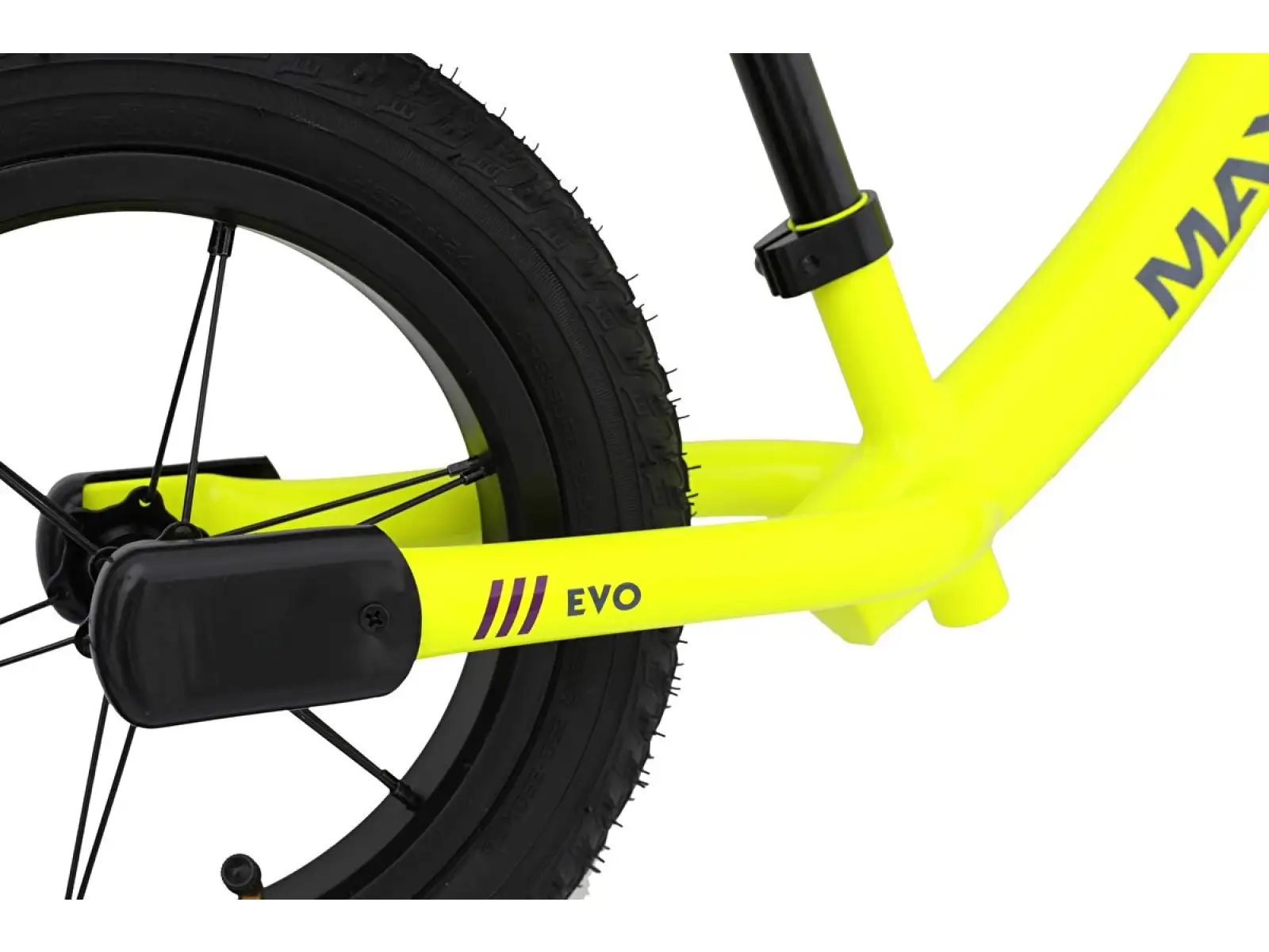 odrážedlo MAXÍK Evo Lite fluo žlutá/fialová
