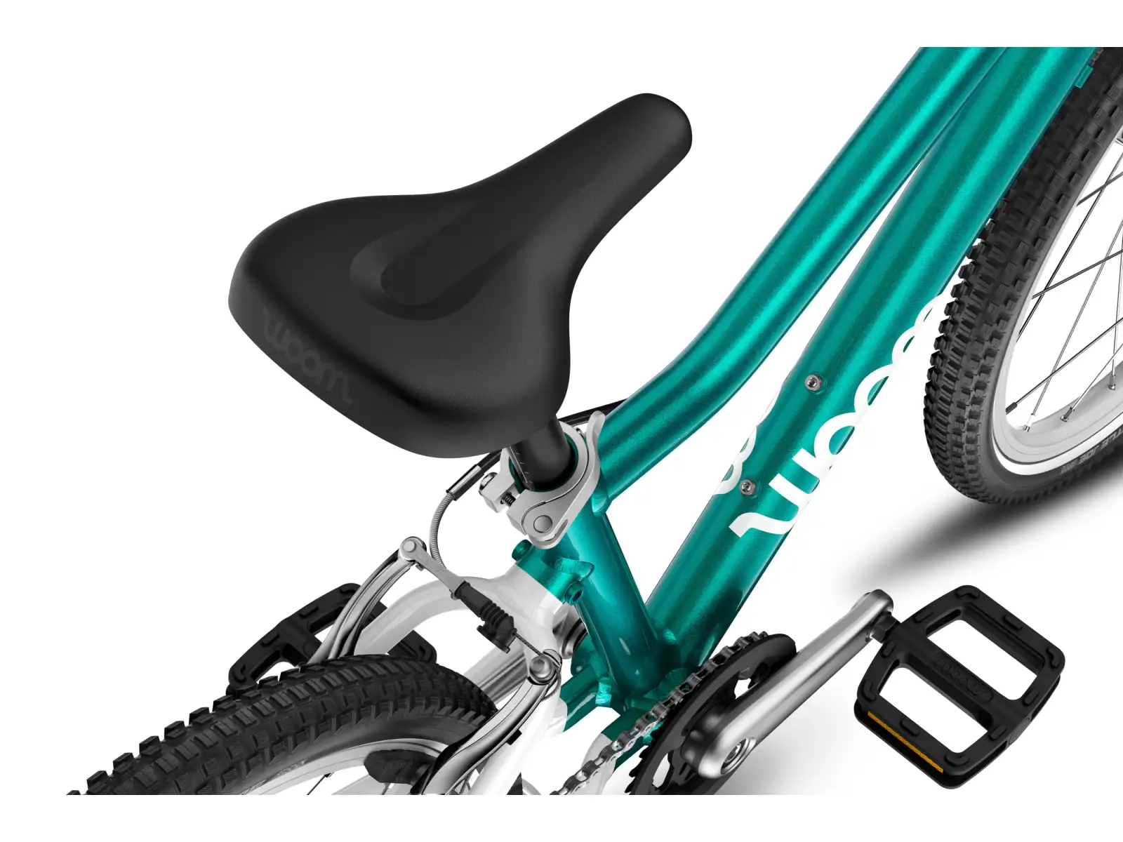 Woom GO 4 Metallic Turquoise 20 dětské kolo