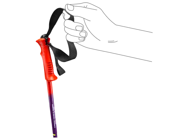 Leki Racing Kids dětské sjezdové hole Bright red-violet-neonyellow