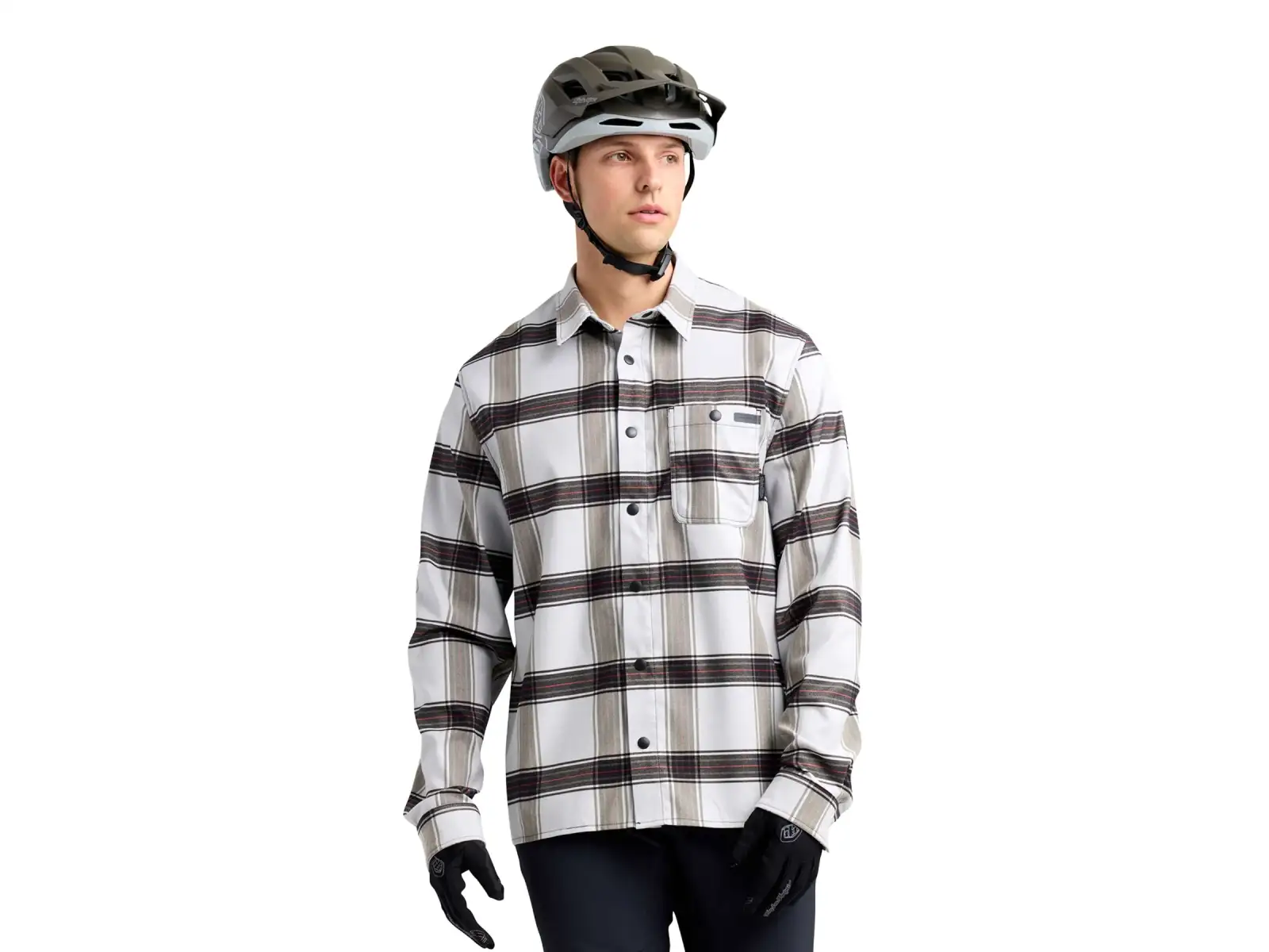 Troy Lee Designs Grind Flannel Paid pánská košile Mist