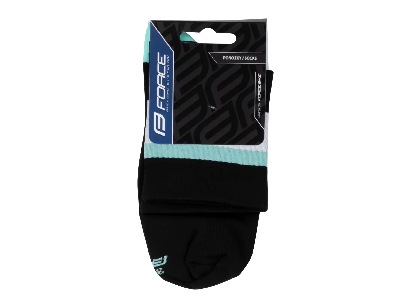 Force Stripe krátké ponožky černá