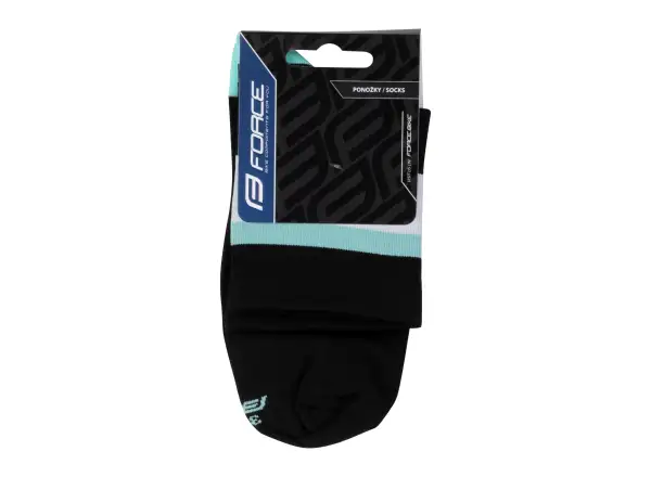 Force Stripe krátké ponožky černá