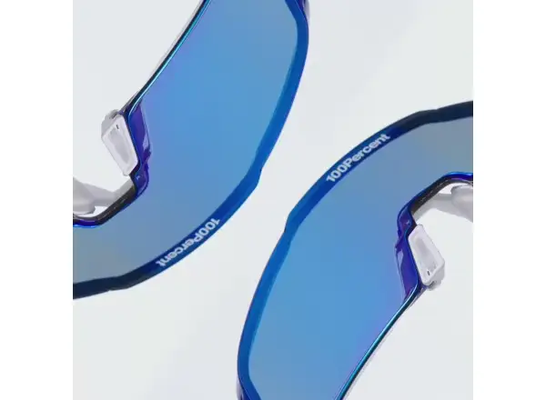 100% Korbin RBH brýle Gloss Blue Holographic/HiPER Royal Blue Mirror Lens