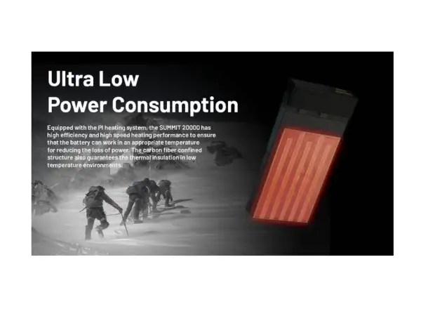 Nitecore výkonná Powerbanka do mrazu SUMMIT 20000, USB-C, až 3A výstup, 20000 mAh
