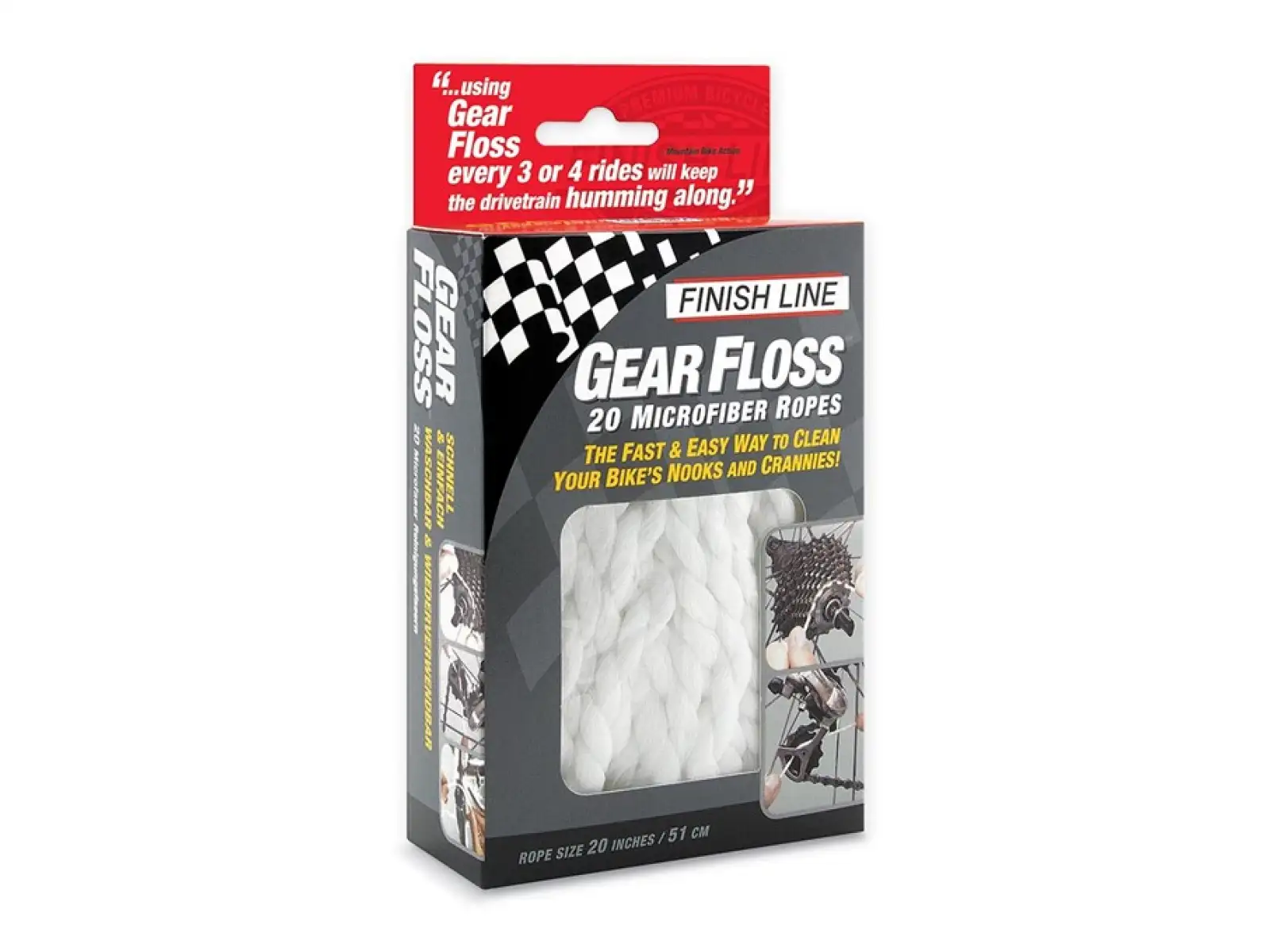 Finish Line Gear Floss dentální nit na kazetu