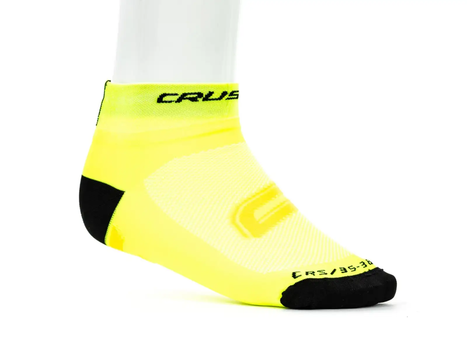 Crussis cyklistické ponožky žlutá/černá