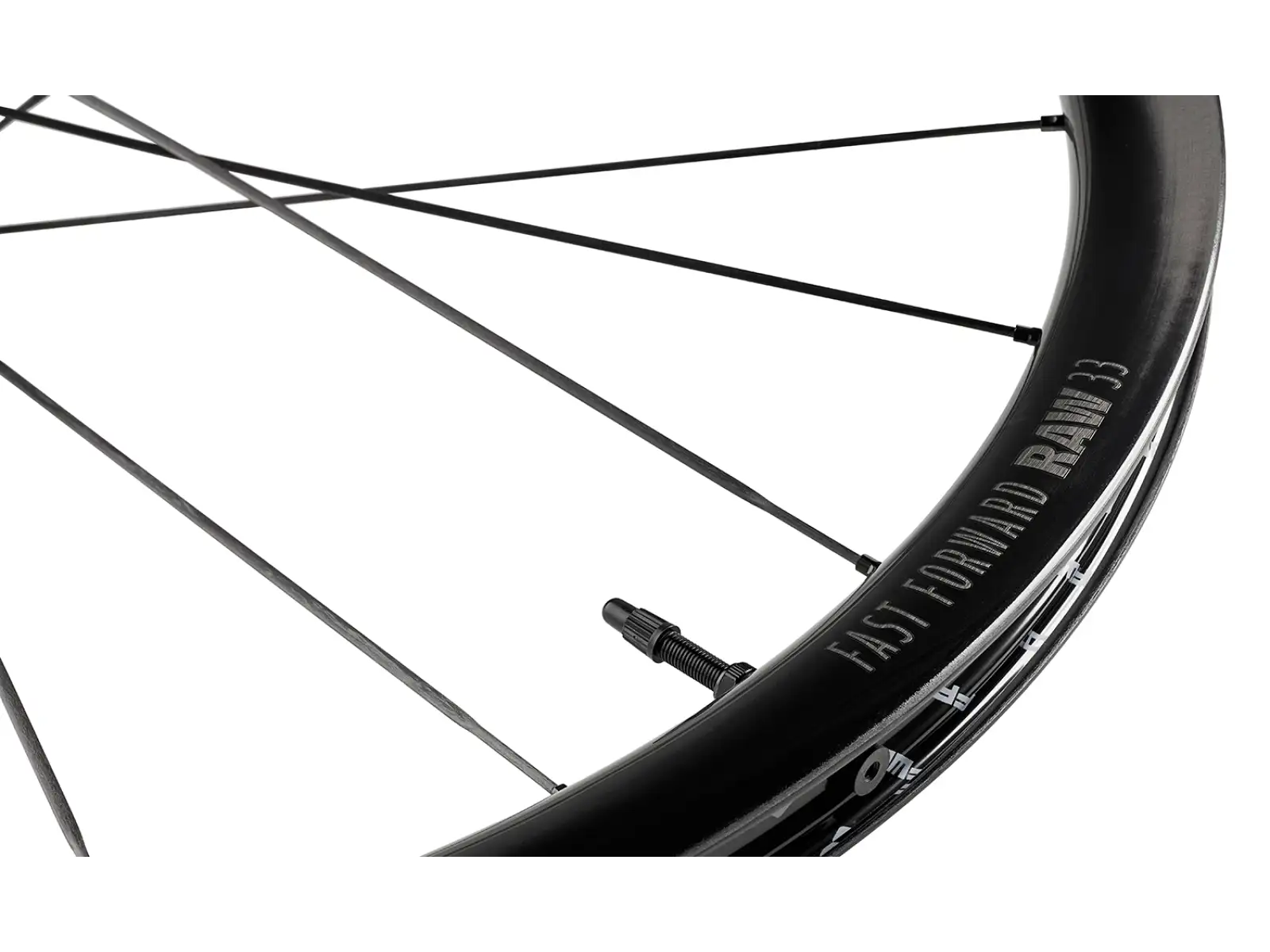 FFWD RAW CS 33 silniční vypletená kola Glossy Black