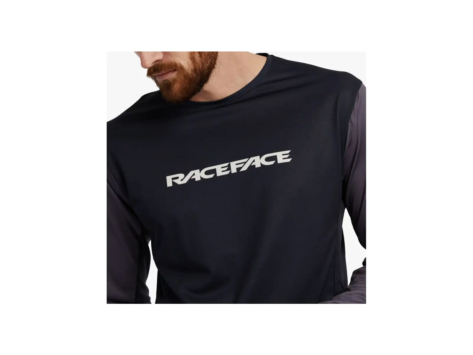 Race Face Indy pánský dres dlouhý rukáv Charcoal