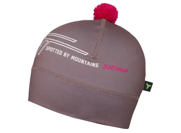 Silvini Spinga unisex čepice Brown/Fuchsia