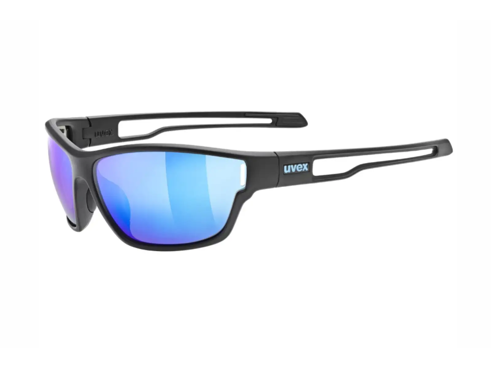 Uvex Sportstyle 806 brýle Black Matt/Mirror Blue