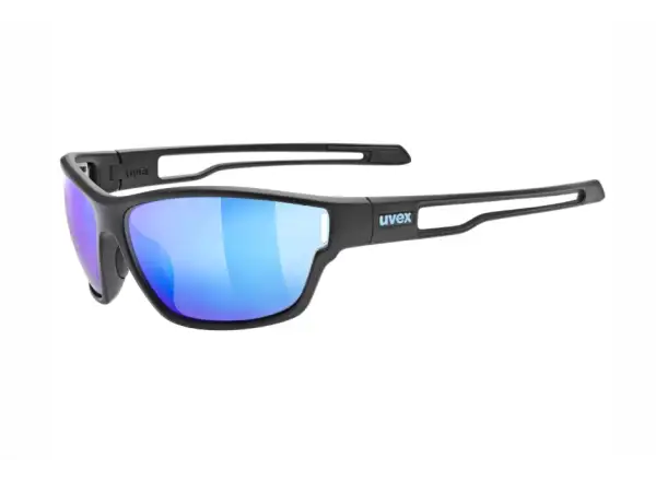 Uvex Sportstyle 806 brýle Black Matt/Mirror Blue