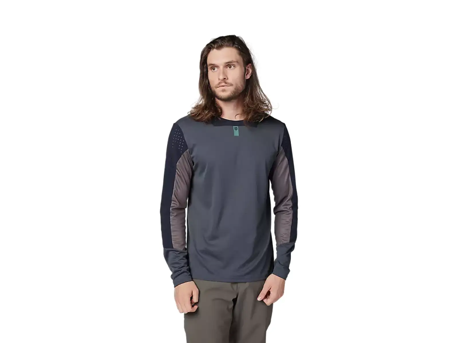 Fox Defend pánský dres dlouhý rukáv Graphite