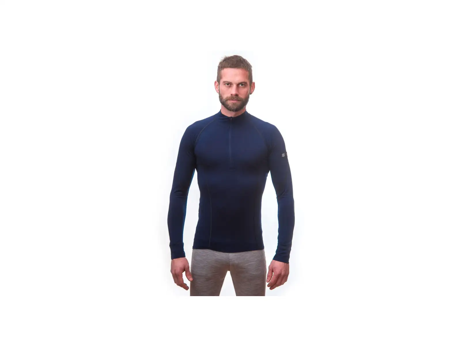 Sensor Merino Active pánské triko dlouhý rukáv Deep Blue