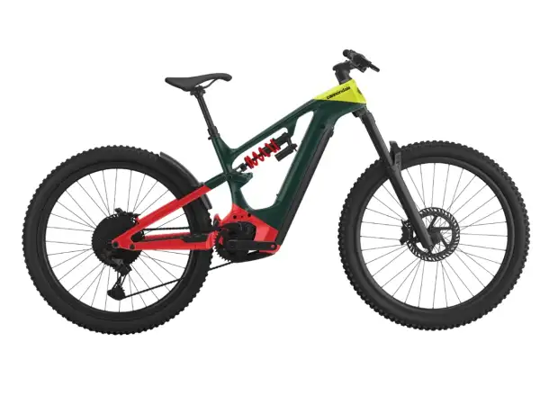 Cannondale Moterra Neo Carbon LT 1 celoodpružené elektrokolo Gunmetal Green