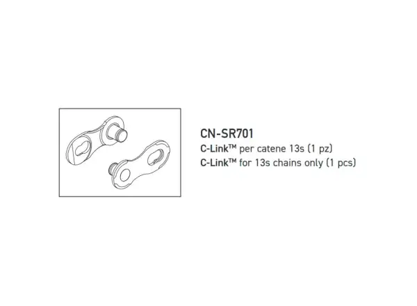 Campagnolo Ekar C-Link 13 sp. spojka řetězu
