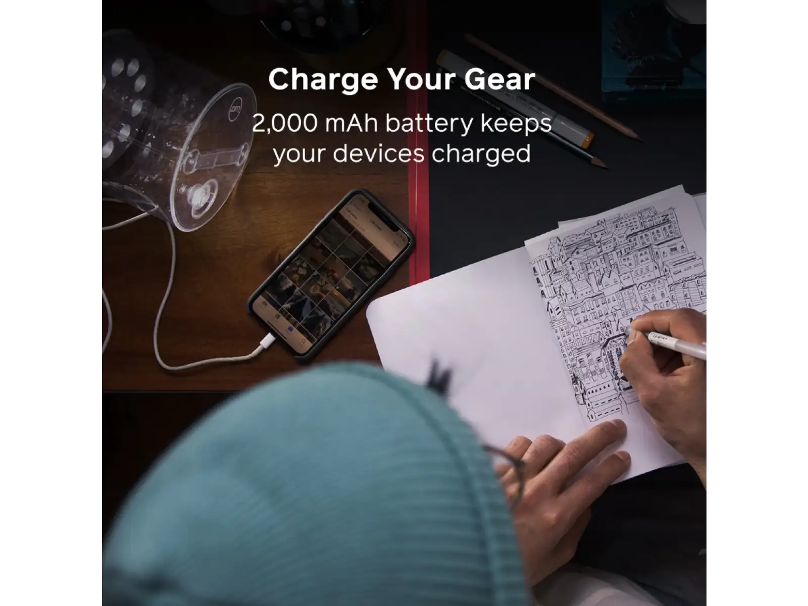 Biolite Luci Charge 150 solární svítilna Clear/Cool