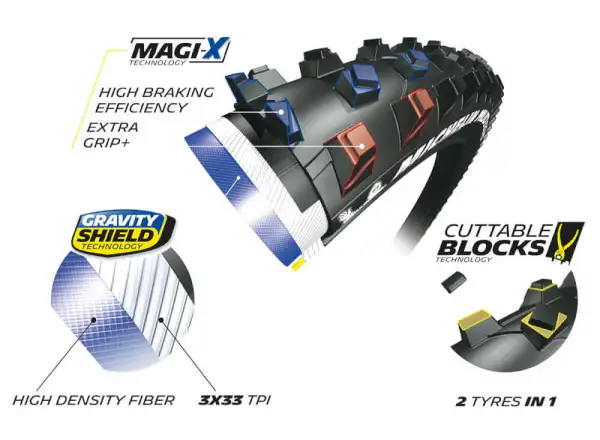 Michelin Mud Enduro Magi-X Competition Line  27,5x2,25" TS TLR MTB plášť kevlar