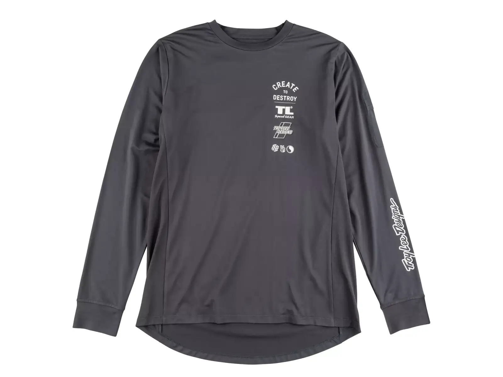 Troy Lee Designs Ruckus Ride Tee pánský dres dlouhý rukáv Destroy Carbon