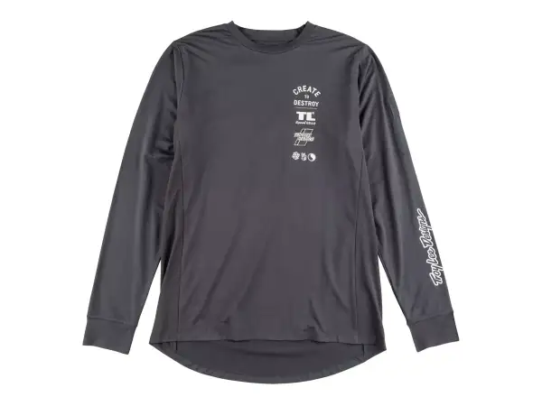 Troy Lee Designs Ruckus Ride Tee pánský dres dlouhý rukáv Destroy Carbon