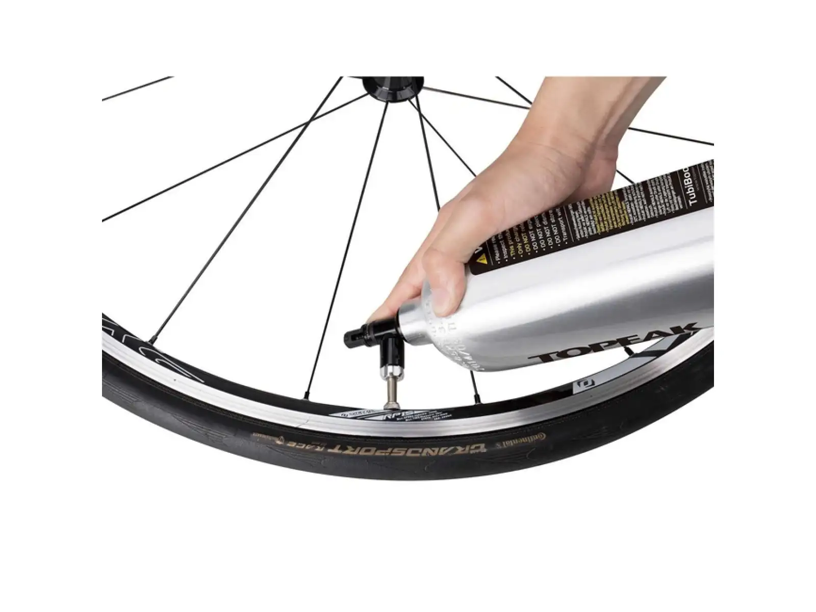 Topeak Tubibooster CO2 pumpa na bezdušové pláště
