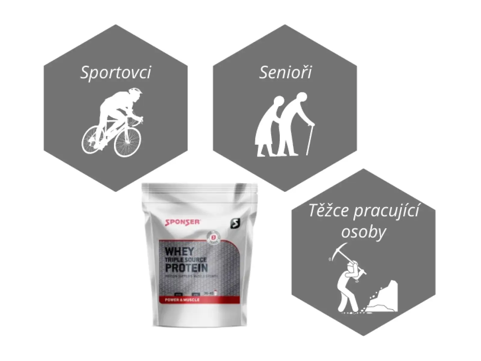 Sponser Whey Triple Source Protein 500 g syrovátkový proteinový nápoj