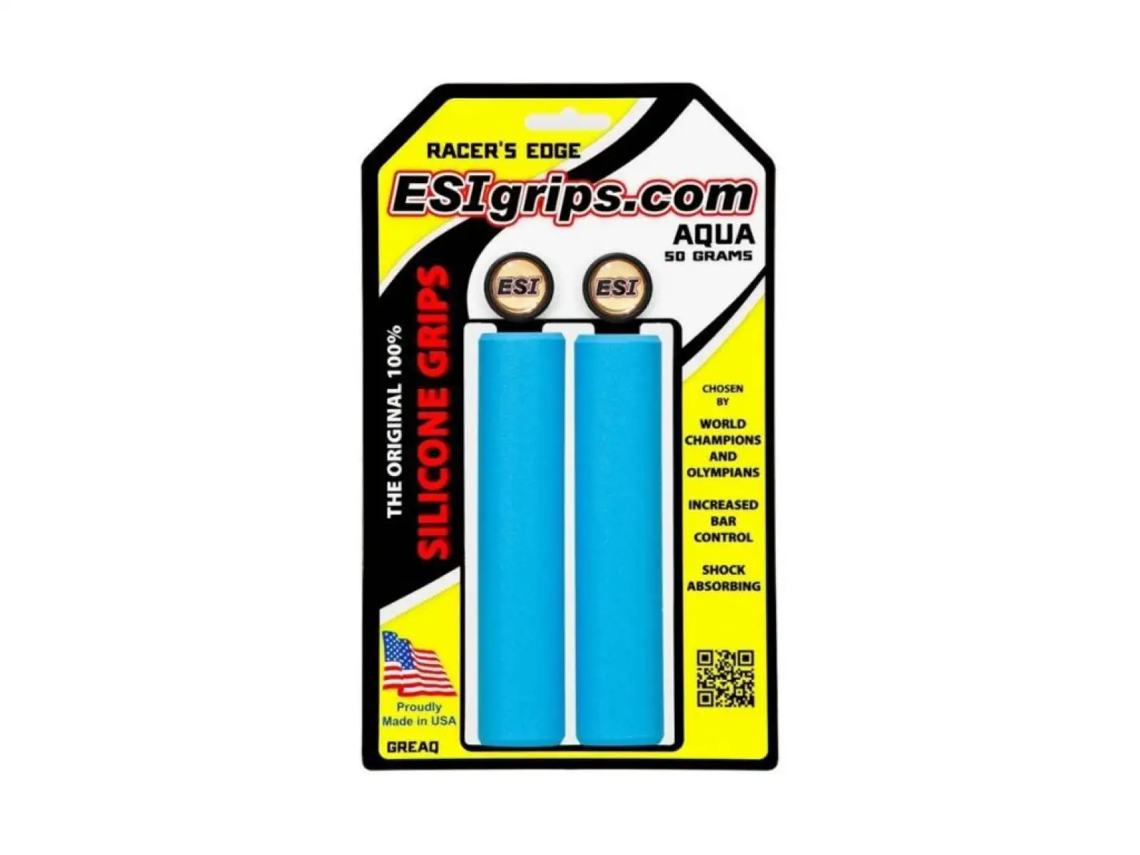 ESI Racere s Edge gripy Aqua