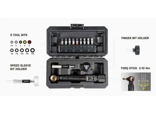 Topeak Torq Stick Pro sada nářadí 12 funkcí