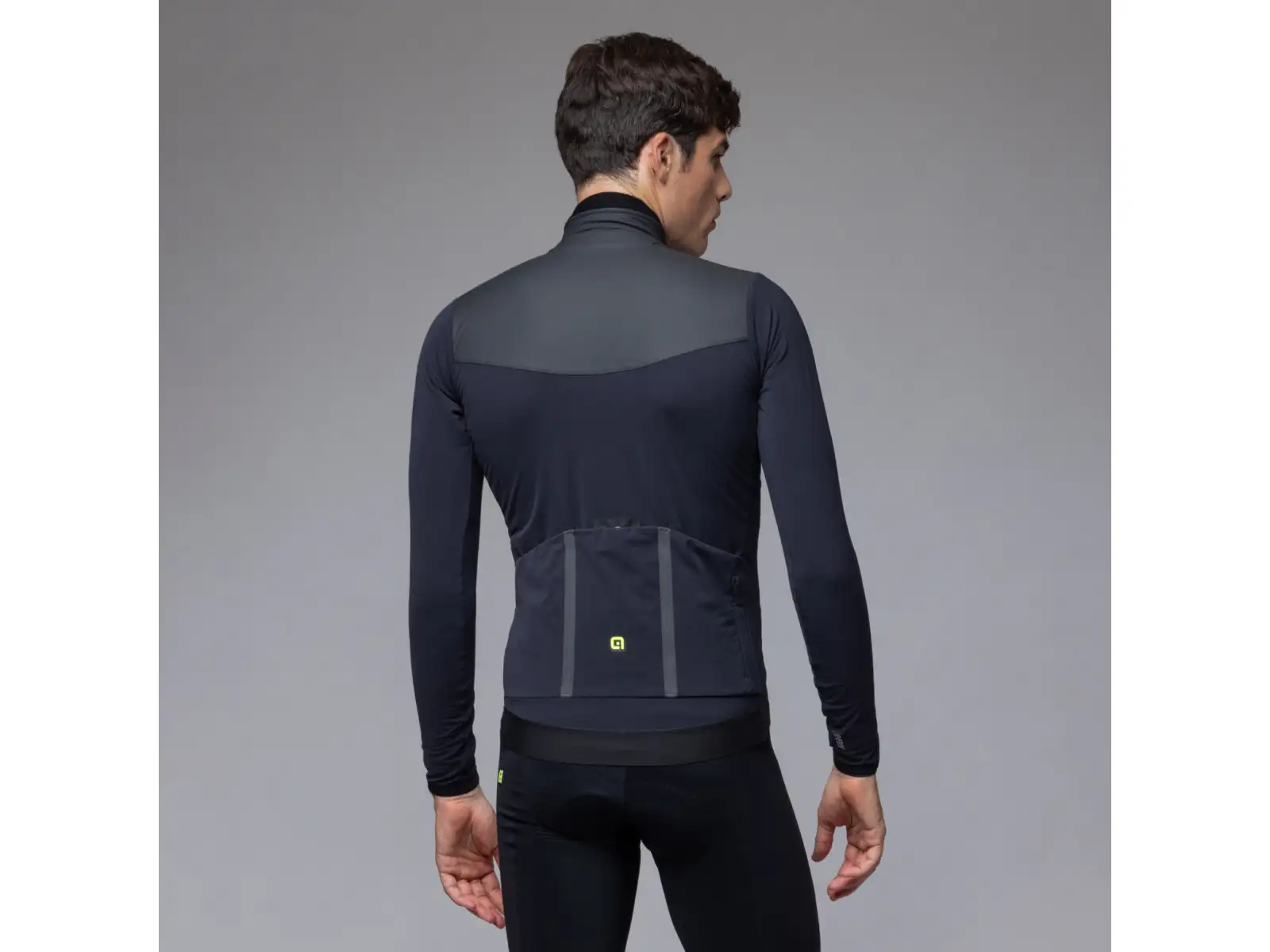 Alé R-EV1 Wool Speed pánská zimní cyklistická bunda Black