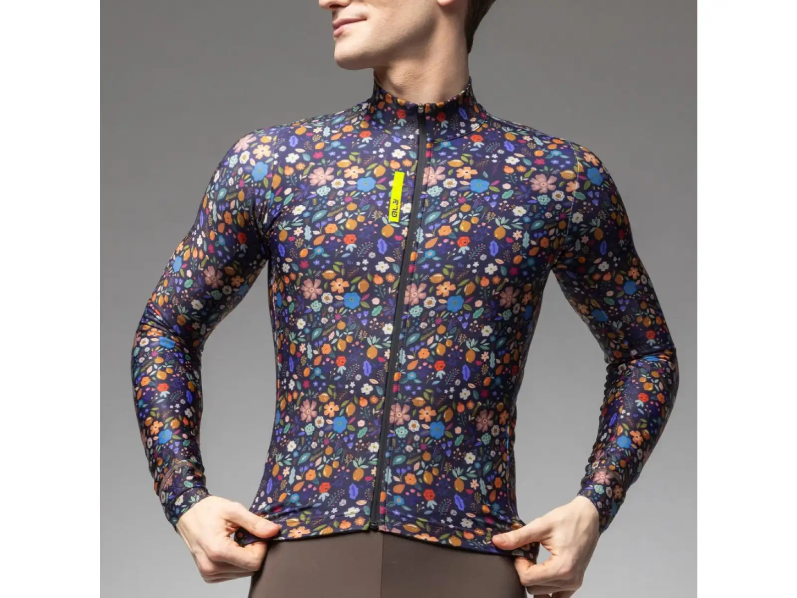 Alé Pragma pánský zateplený dres dlouhý rukáv Flowery