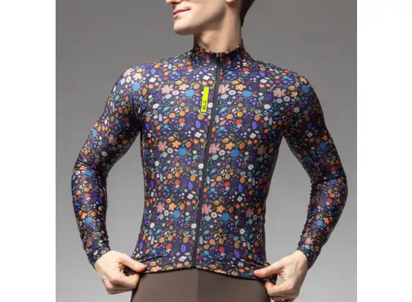 Alé Pragma pánský zateplený dres dlouhý rukáv Flowery