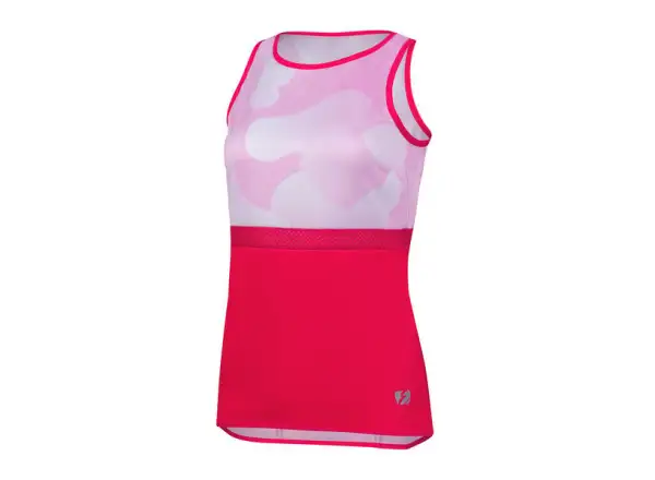 Etape Summer dámský dres bez rukávů bílá/růžová