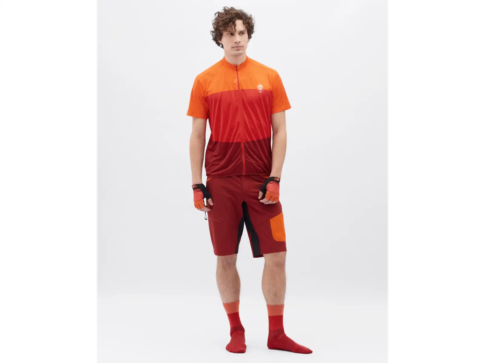 Silvini Rango Pro pánské kraťasy Merlot/Orange
