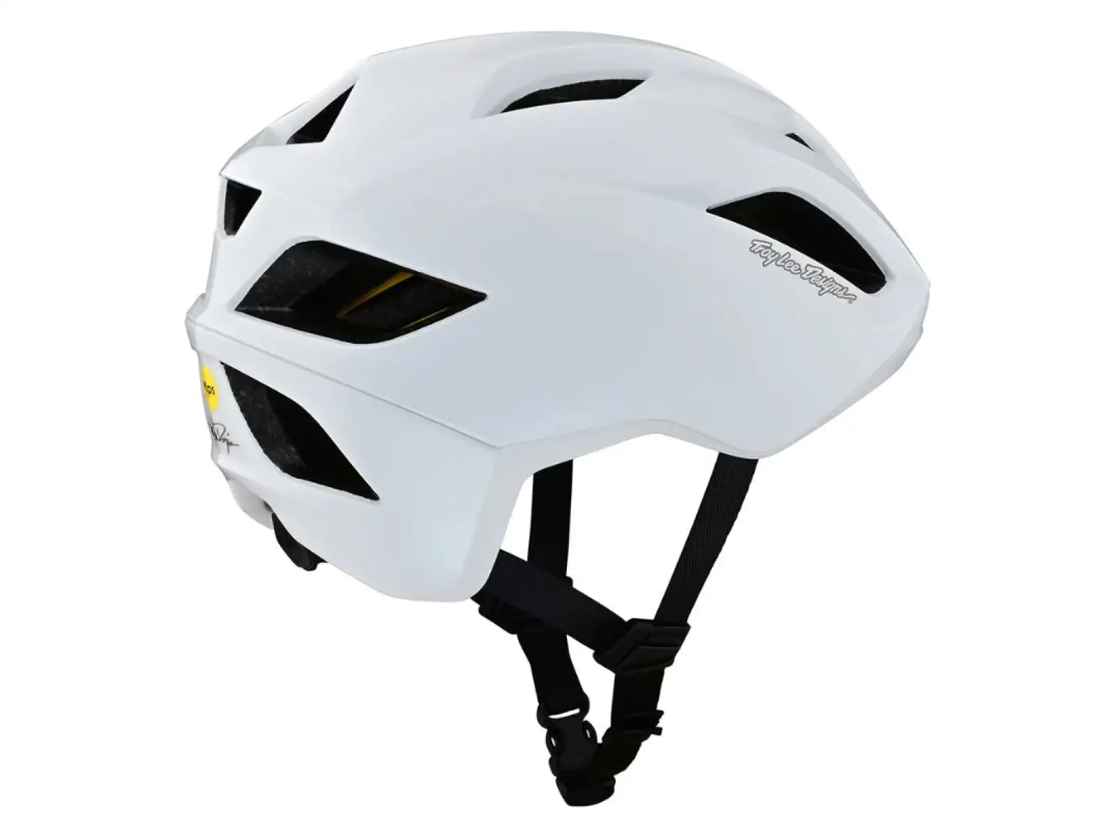 Troy Lee Designs Grail Mips Badge přilba Orbit White