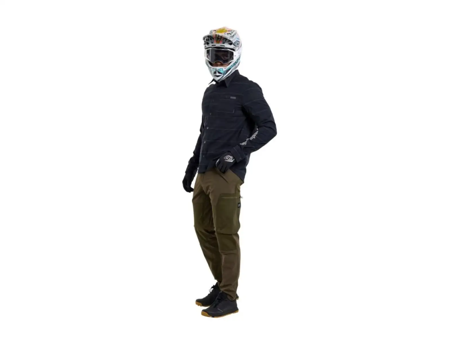 Troy Lee Designs Grind Flannel pánská košile Plaid Carbon